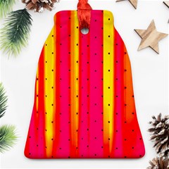 Warped Stripy Dots Ornament (bell)