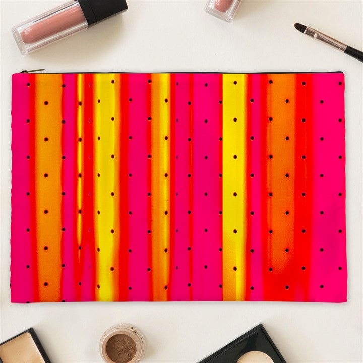 Warped Stripy Dots Cosmetic Bag (XXL)