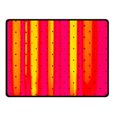 Warped Stripy Dots Double Sided Fleece Blanket (small)  by essentialimage365