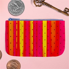 Warped Stripy Dots Large Coin Purse by essentialimage365