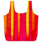 Warped Stripy Dots Full Print Recycle Bag (XXL) Back