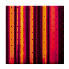 Warped Stripy Dots Tile Coaster by essentialimage365