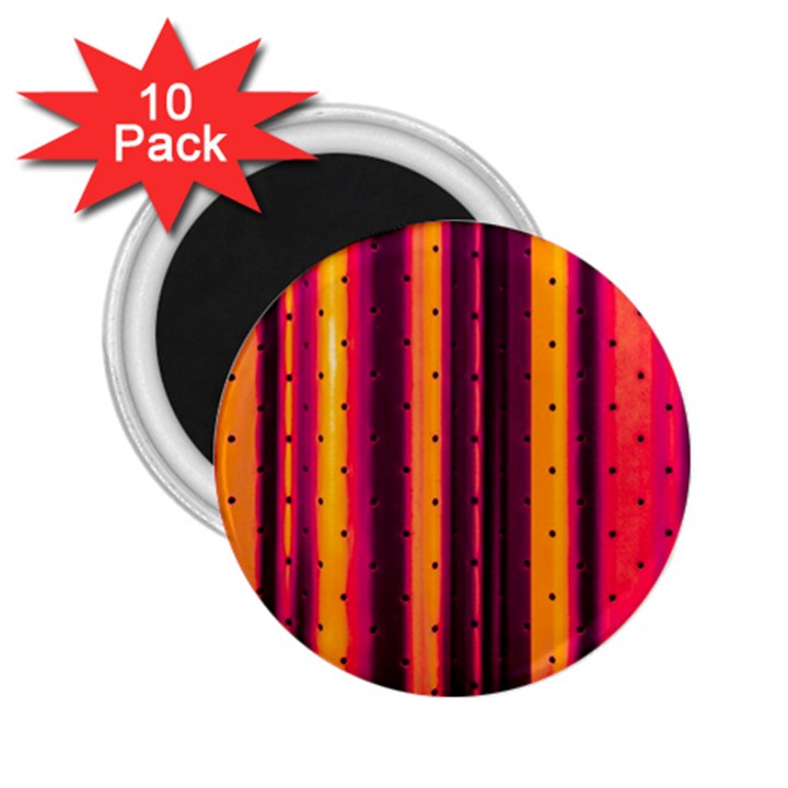 Warped Stripy Dots 2.25  Magnets (10 pack) 