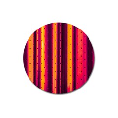 Warped Stripy Dots Magnet 3  (round) by essentialimage365