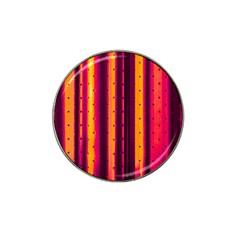 Warped Stripy Dots Hat Clip Ball Marker by essentialimage365