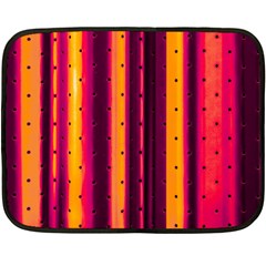 Warped Stripy Dots Fleece Blanket (mini) by essentialimage365