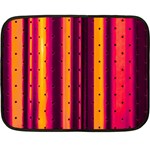 Warped Stripy Dots Fleece Blanket (Mini) 35 x27  Blanket