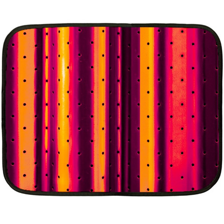 Warped Stripy Dots Fleece Blanket (Mini)