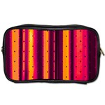 Warped Stripy Dots Toiletries Bag (Two Sides) Front