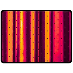 Warped Stripy Dots Fleece Blanket (large)  by essentialimage365