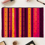 Warped Stripy Dots Cosmetic Bag (XXXL) Front