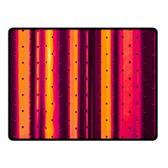 Warped Stripy Dots Double Sided Fleece Blanket (small)  by essentialimage365