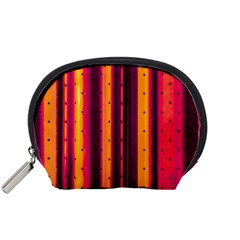 Warped Stripy Dots Accessory Pouch (small) by essentialimage365