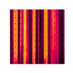 Warped Stripy Dots Small Satin Scarf (Square) Front