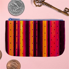 Warped Stripy Dots Large Coin Purse by essentialimage365