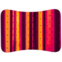 Warped Stripy Dots Velour Seat Head Rest Cushion by essentialimage365