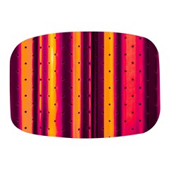 Warped Stripy Dots Mini Square Pill Box by essentialimage365