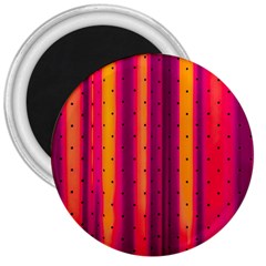 Warped Stripy Dots 3  Magnets