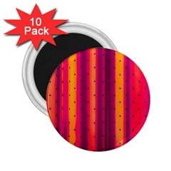 Warped Stripy Dots 2.25  Magnets (10 pack) 