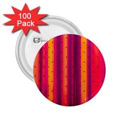 Warped Stripy Dots 2.25  Buttons (100 pack) 