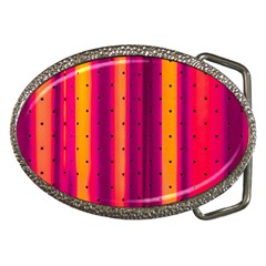 Warped Stripy Dots Belt Buckles