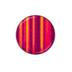 Warped Stripy Dots Hat Clip Ball Marker by essentialimage365