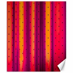 Warped Stripy Dots Canvas 8  x 10 