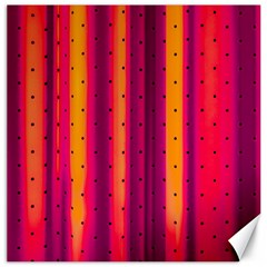 Warped Stripy Dots Canvas 12  x 12 