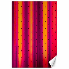 Warped Stripy Dots Canvas 20  x 30 