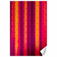 Warped Stripy Dots Canvas 24  x 36 