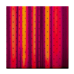 Warped Stripy Dots Face Towel