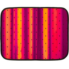 Warped Stripy Dots Fleece Blanket (Mini)