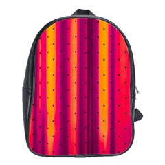 Warped Stripy Dots School Bag (Large)