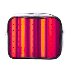 Warped Stripy Dots Mini Toiletries Bag (One Side)