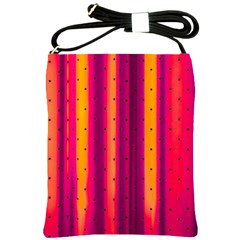 Warped Stripy Dots Shoulder Sling Bag