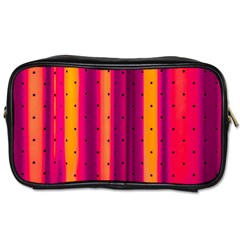 Warped Stripy Dots Toiletries Bag (One Side)