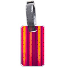 Warped Stripy Dots Luggage Tag (one side)