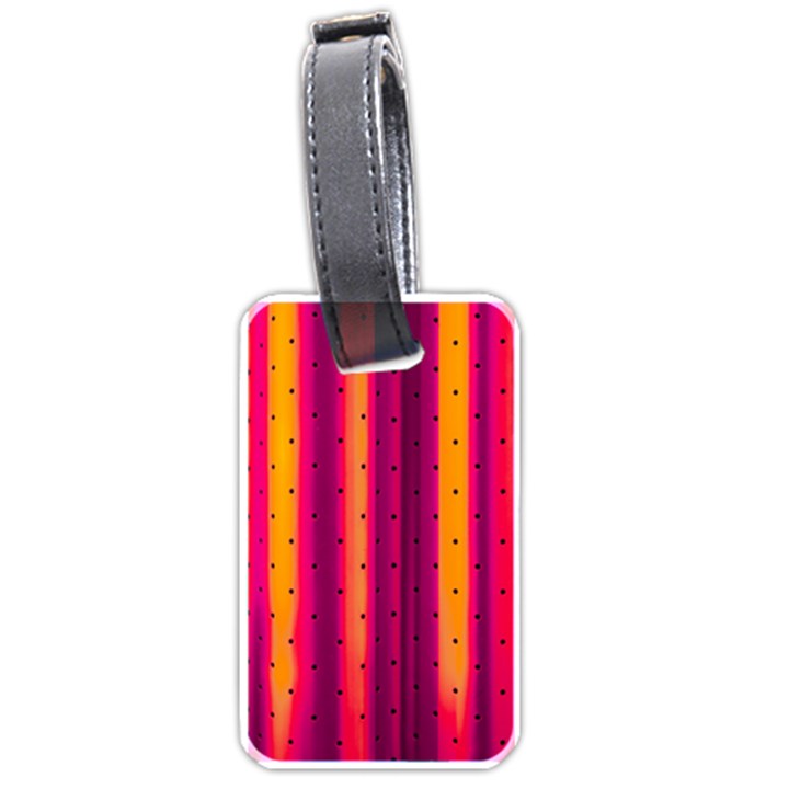 Warped Stripy Dots Luggage Tag (one side)