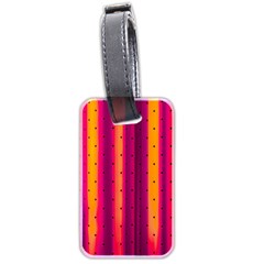 Warped Stripy Dots Luggage Tag (two sides)