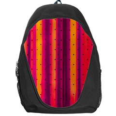 Warped Stripy Dots Backpack Bag