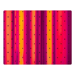 Warped Stripy Dots Double Sided Flano Blanket (Large) 