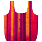 Warped Stripy Dots Full Print Recycle Bag (XXL) Front