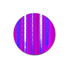 Warped Stripy Dots Magnet 3  (round) by essentialimage365