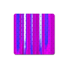 Warped Stripy Dots Square Magnet by essentialimage365