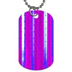 Warped Stripy Dots Dog Tag (two Sides) by essentialimage365