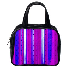 Warped Stripy Dots Classic Handbag (one Side) by essentialimage365