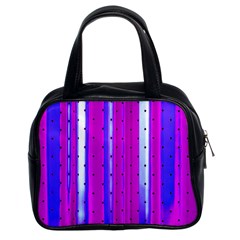 Warped Stripy Dots Classic Handbag (two Sides) by essentialimage365