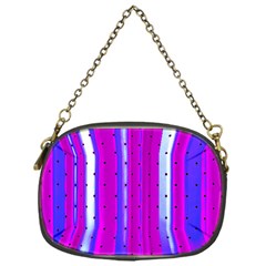 Warped Stripy Dots Chain Purse (one Side) by essentialimage365