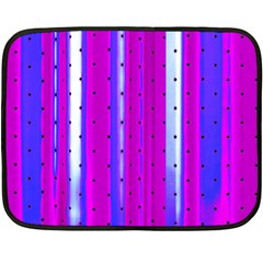 Warped Stripy Dots Fleece Blanket (mini) by essentialimage365