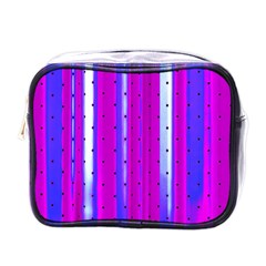 Warped Stripy Dots Mini Toiletries Bag (one Side) by essentialimage365